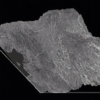 DEM and 3D-view (RADARSAT-1), Ethiopia 2000